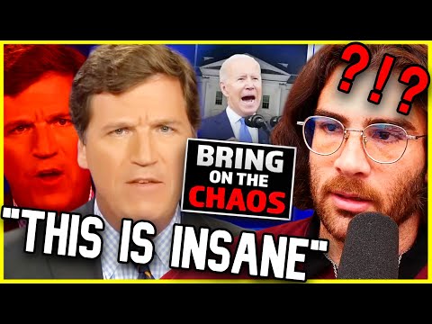 Thumbnail for Tucker Carlson: "Violence is Already Beginning" | Hasanabi Reacts