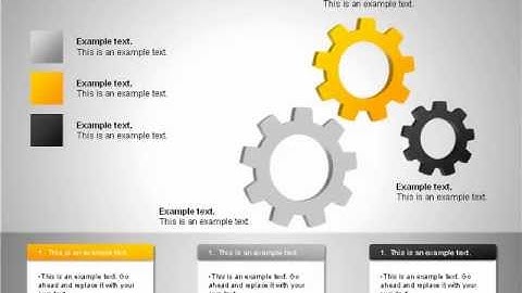 Free Process Gears Diagram for PowerPoint
