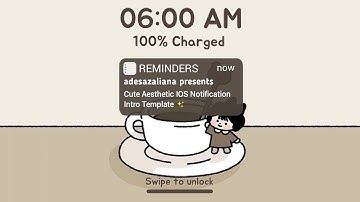 Part 2 Intro Template || Cute Aesthetic IOS Notification & Passcode Intro Template / IOS Reminder
