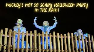 DISNEY WORLD: mickeys not so scary halloween party 2024 | having fun in the rain & trying snacks!