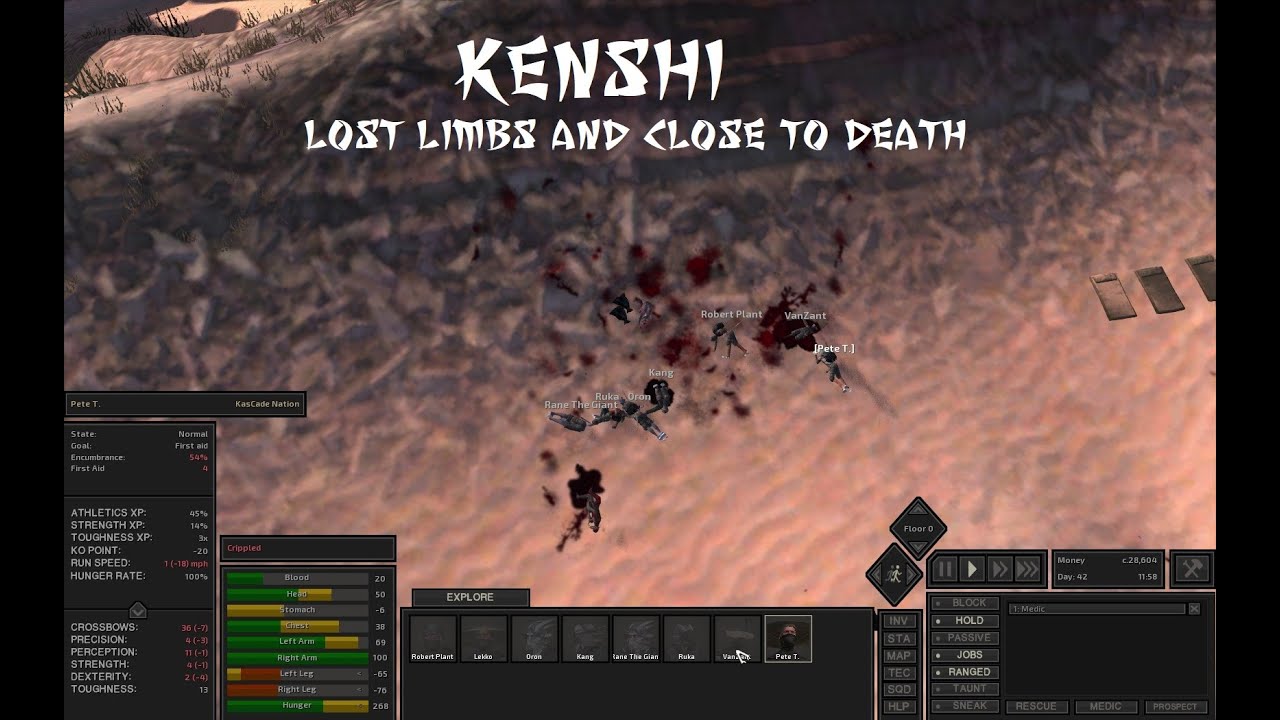 kenshi (Cannibal Start) Lost Limbs and Close to Death YouTube