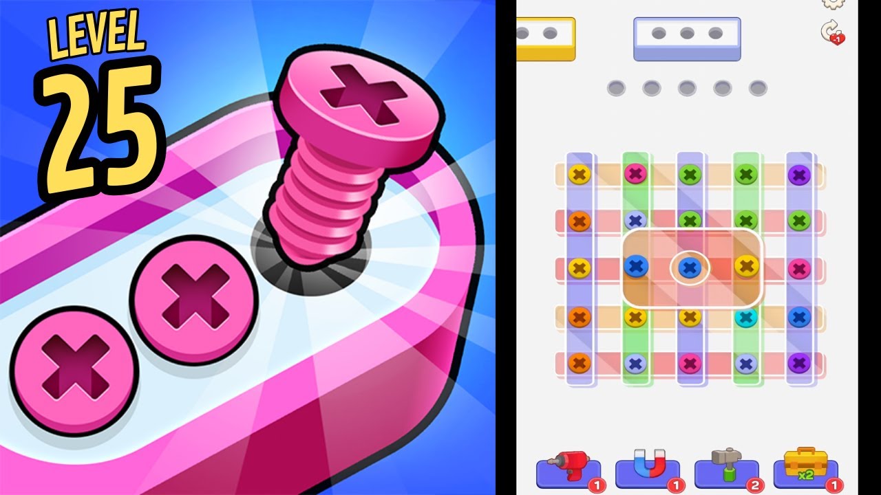 🏅 UNSCREW IT: NUTS & BOLTS JAM 🔩🪛 Level 25 🤪🧩 Gameplay Walkthrough
