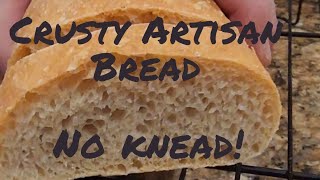 No Knead Bread! Crusty Artisan Bread at home