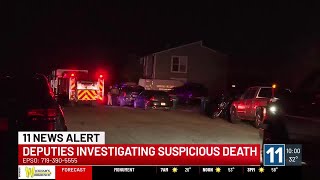 Deputies investigating suspicious death near Stratmoor Hills