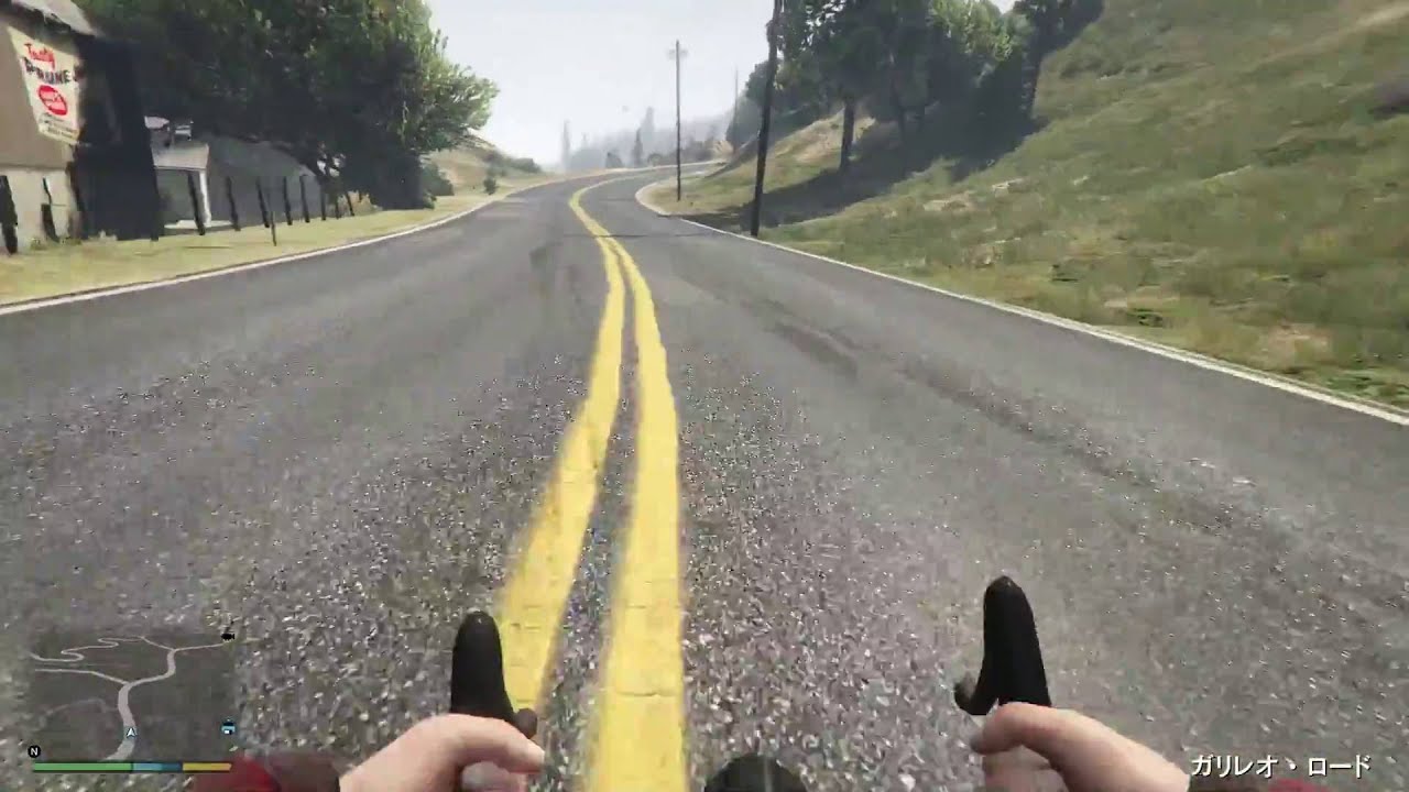 ロードバイクの旅　山岳昼間編　Road bike in GTA5   PS4