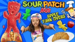 LEXI's SOUR PATCH GUMMY BAKED APPLE PIE SNACK! FUNnel V Fam Cooking Recipe Pt  2
