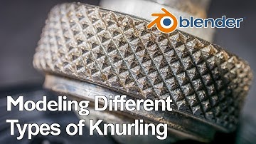 How to Model Different Types of Knurling Profiles | Blender3D