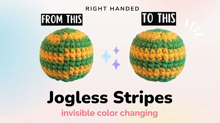 Amigurumi 101 : Jogless Stripes Invisible Color Change |  ( Right Handed)
