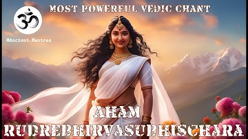 Devi Suktam | Aham Rudrebhirvasubhischara | अहं रुद्रेविर्वसुविश्चराम्यहम् | Powerful Vedic Chants