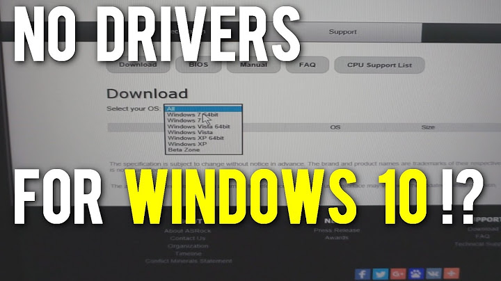 Installing Windows 7 Drivers under Windows 10