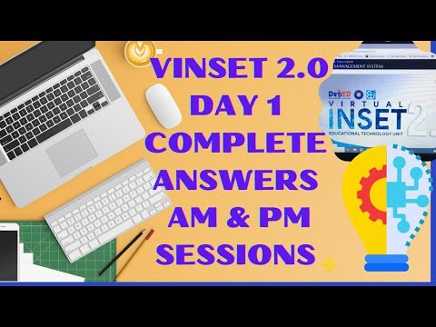 VINSET 2.0 DAY 1 COMPLETE ANSWERS AM AND PM SESSIONS