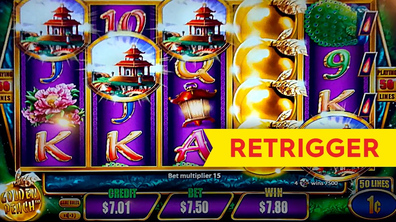Golden peach slot machine