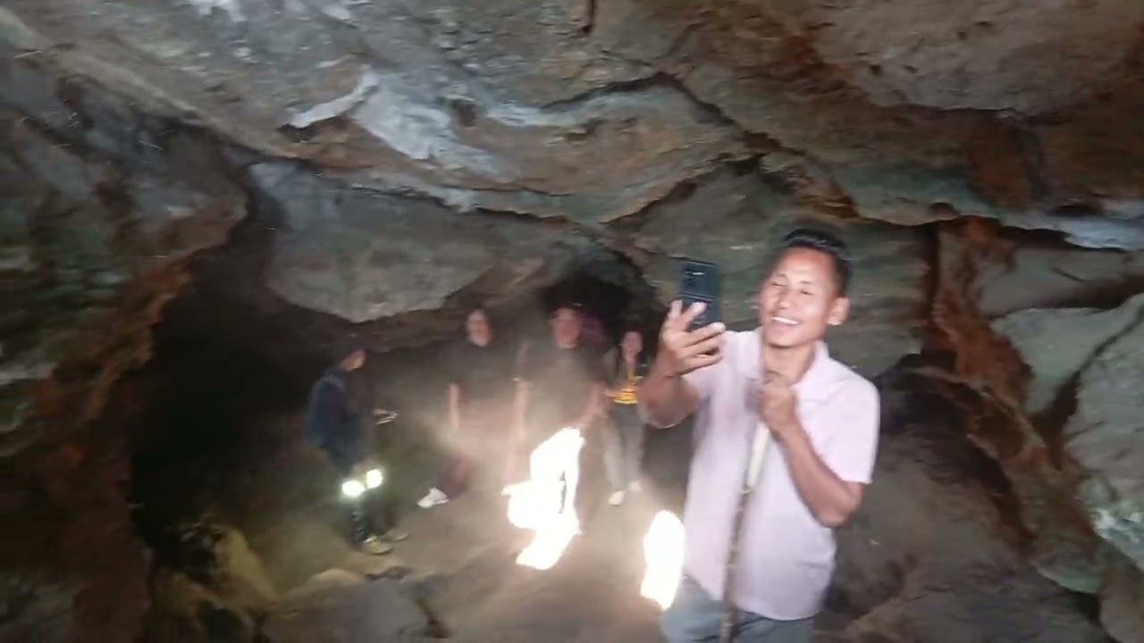 At Salomi village beutiful scenario stone and hole