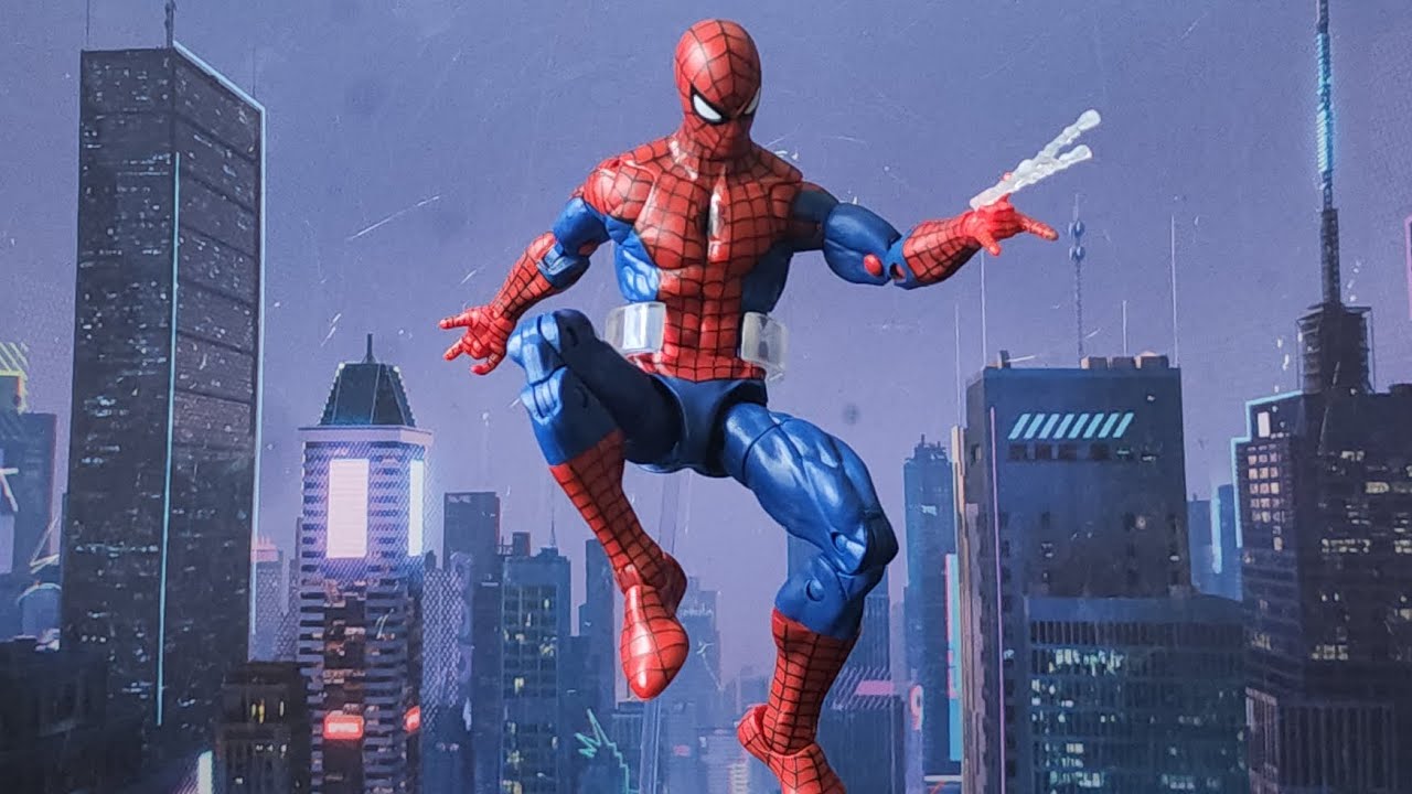 Marvel Legends retro card series Spider-Man action figure review 🤔 👌 👍 