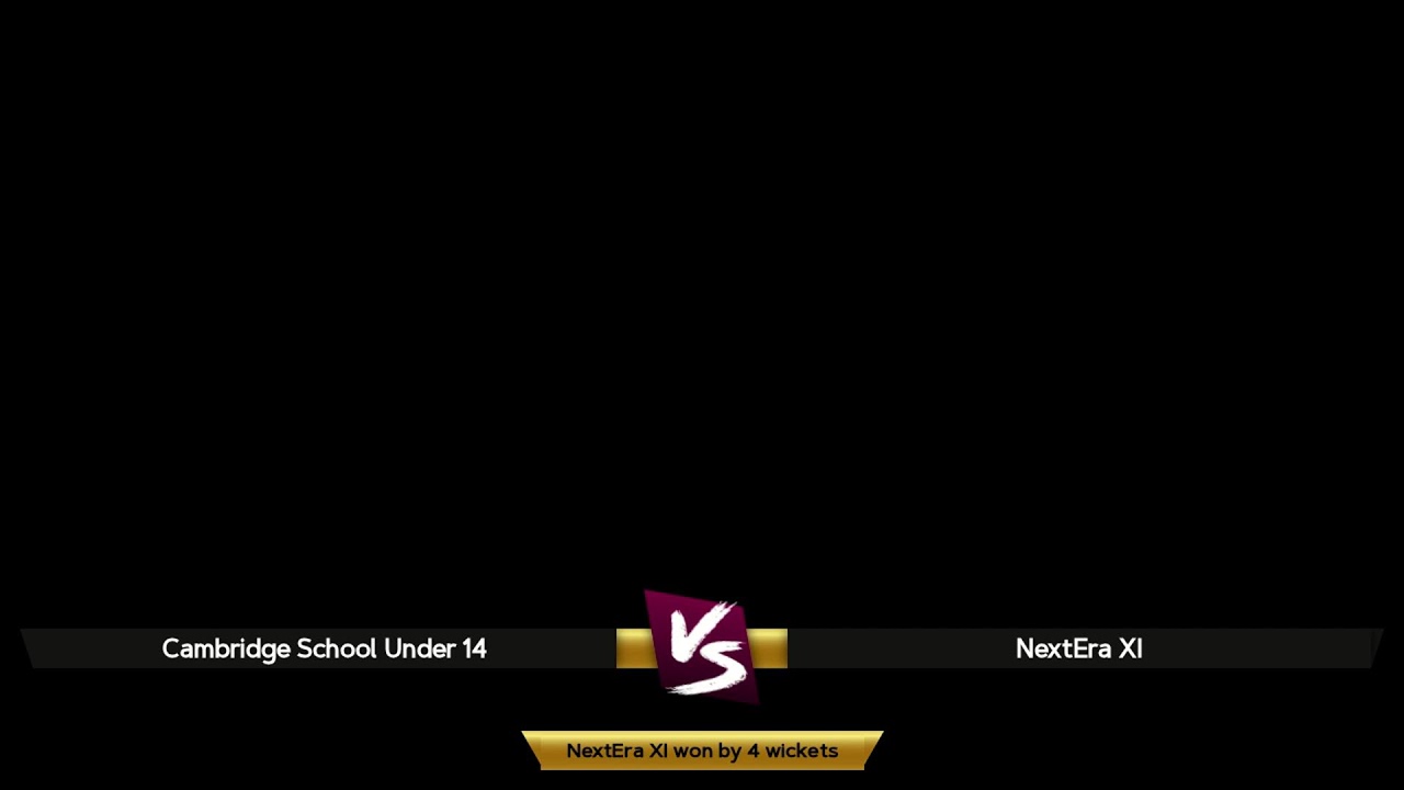 Cambridge School Under 14 vs NextEra XI live cricket match | 17-Feb-26 09:11 AM 40 live - Individua