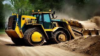 Mighty Machinery Bulldozer Idle, Tractor Drive Off & Diesel Sound Free Sfx