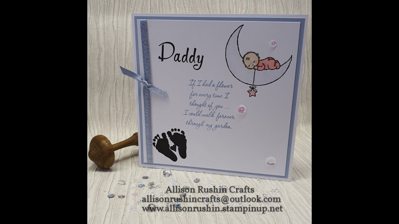 Daddy to an Angel Baby Fathers Day Card - YouTube