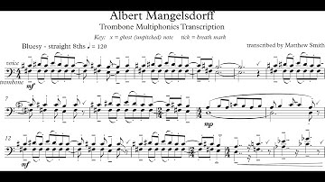 Yellow Hammer - Albert Mangelsdorff Transcription - Matt Smith Music