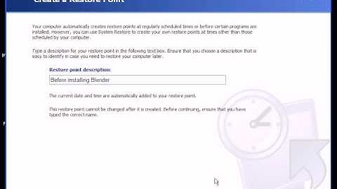 How to access system restore | Creating a restore point in Windows XP