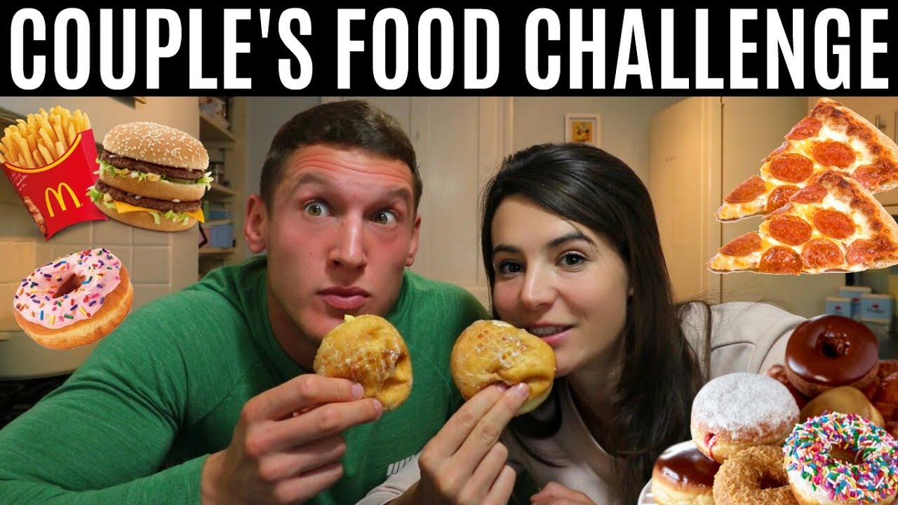 COUPLE'S FOOD CHALLENGE | Husband vs Wife vs Food