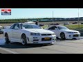 Skyline R34 V-Spec vs Skyline R33 V-Spec - Drag Race!