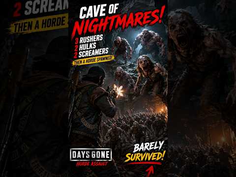 The Freaker Cave of Death: Can I Make it Out Alive? 💀 #DaysGone #Shorts