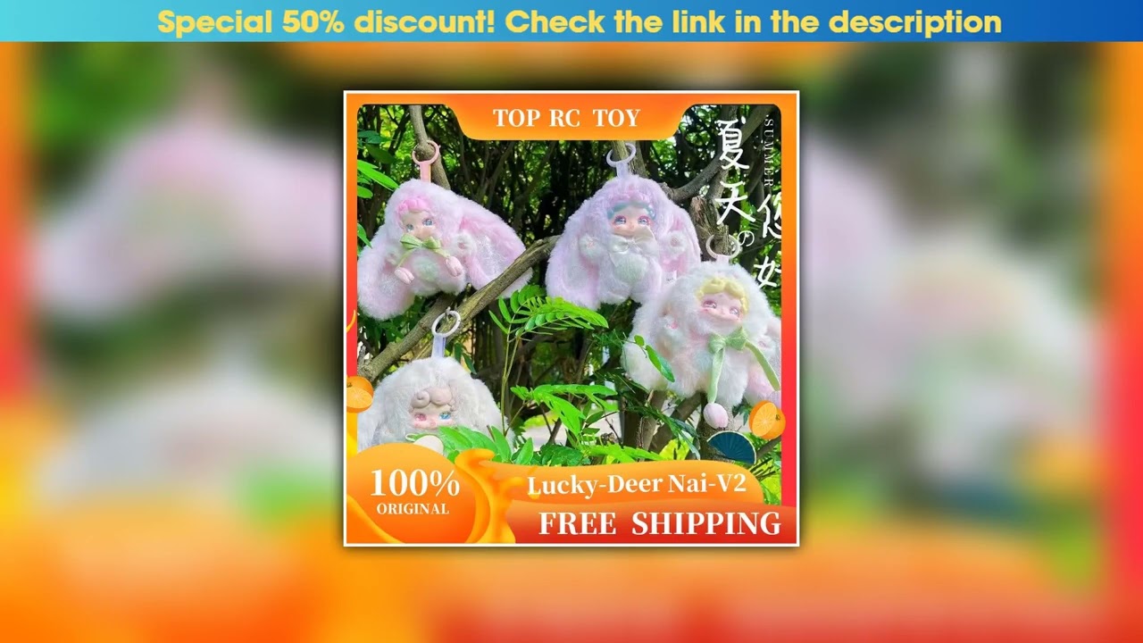 Hands-on New Lucky Deer Nai Good Night Bunny Ii Secret Garden Blind Box Plush Doll Figure Trendy To