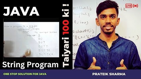 String patterns Computer Class 10 ICSE ISC Java Programming