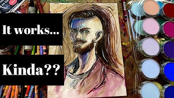 PAN PASTELS for a Mixed Media Project - My First Attempt!! 🙈