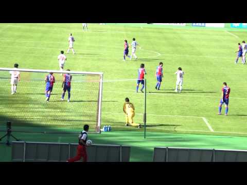 2011 J2 第31節 ファジアーノ岡山 後半 千明選手のシュート