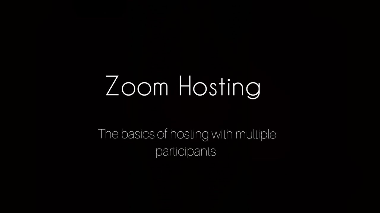 Hosting during a Zoom session - GHS staff training video