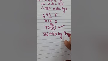 Class 4 Ch-6 Factors and Multiples Divisibilty Test  Ex 6D  Video 10