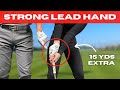 Senior golfer strong lead hand  15 plus yards  wisdom in golf  golf wrx 