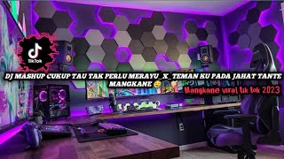 🔊🎶DJ MASHUP MANGKANE 🎧 CUKUP TAU TAK PERLU MERAYU_X_TEMAN KU SEMUA PADA JAHAT TANTE OLD🤤🎧🤙🏻