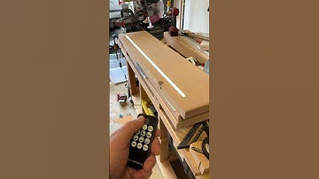 Floating kitchen shelves with LED lighting #woodworking #construction #tools #kitchen #storage