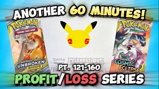 1 HOUR of My CRAZIEST Pokemon Card Pulls (Channel Profit/Loss Pt. 121-160)