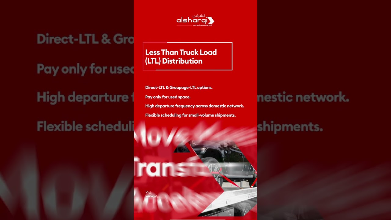LTL Shipping Solutions with Flexible Scheduling | Al Sharqi Shipping UAE