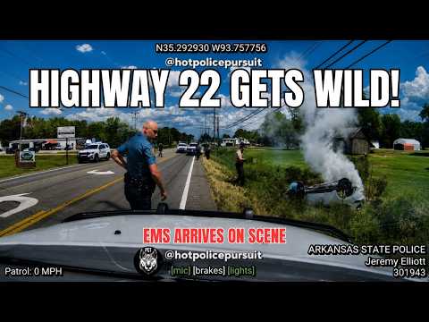 Nissan Rogue Pursuit Ends With Multiple Rolls After Arkansas Trooper Takes Over the Chase