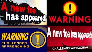 Super Smash Bros Evolution of CHALLENGER APPROACHING Battles 1999-2018 (N64 to Switch)
