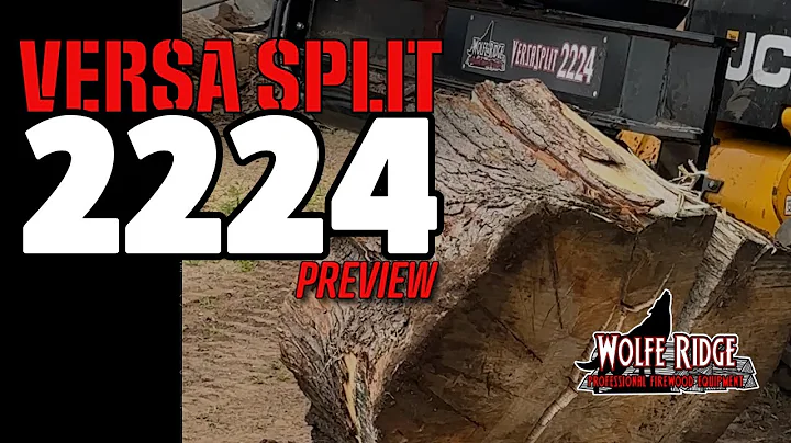 NEW Wolfe Ridge VersaSplit 2224 Offset Skid Steer / Tractor Log Splitter Preview