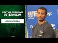 Joe Mazzulla Reacts to Red Sox FIRING Alex Cora | Celtics vs 76ers Pregame