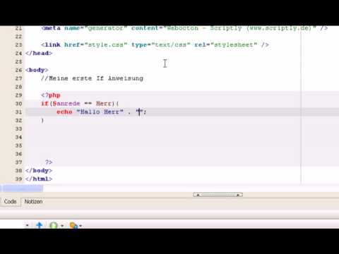 PHP Lektion 2 - YouTube