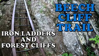 BEECH CLIFF TRAIL - Iron Ladders & Forest Cliffs - ACADIA NATIONAL PARK Hiking Climbing Adventure