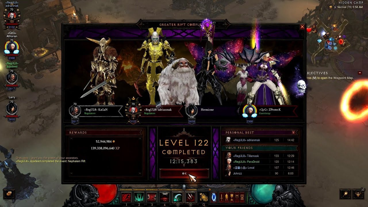 Diablo 3 patch 2.6.1 non-seasonal GR122 4P meta - RGK POV