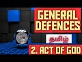 Act of god in tort  law of torts  general defences 2 in tamil 