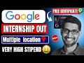 Google launched Internship 2026 | For studnets &amp; Freshers