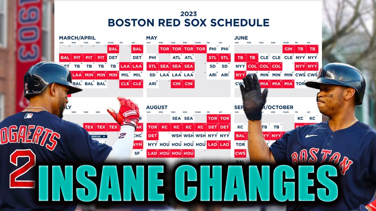 2023 RED SOX SCHEDULE RELEASED!! (What you Need to Know) YouTube