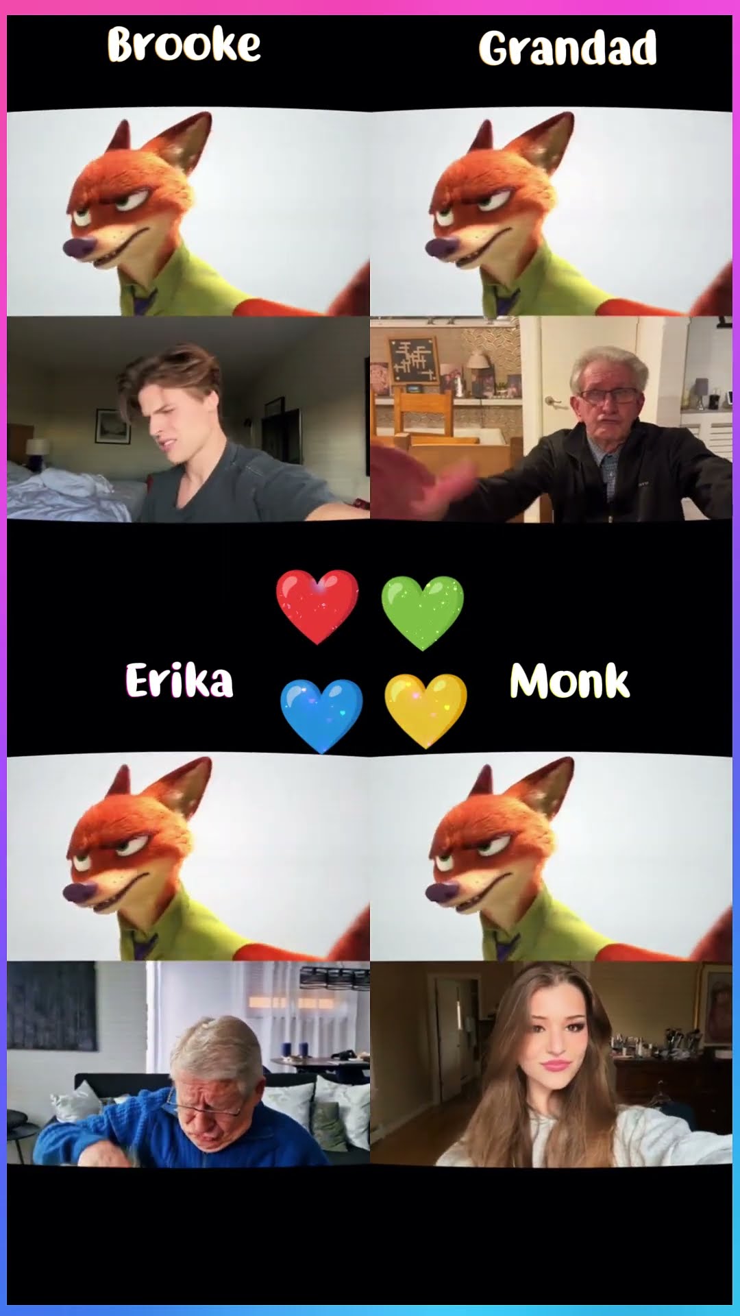 Awwww ?? Brooke x Grandad x Erika x Monk #shorts #dance #tiktok