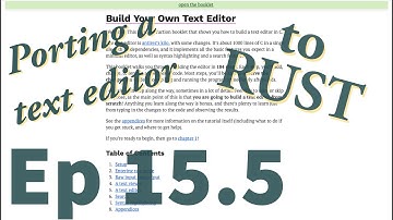 Porting a text editor to Rust - A PR and a Couple of Bugfixes