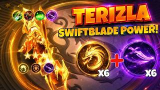 TERIZLA INSANE DAMAGE! SWIFTBLADE + DRAGONCALLER META BUILD - MAGIC CHESS GO GO